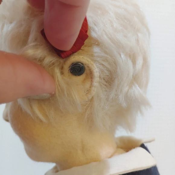 Vintage Steiff Kinder Sophie Doll R. John Wright Vermont Felt 17" 203/500 Rare - Picture 15 of 15